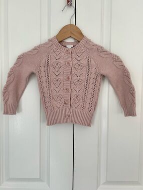 Jamie Kay 2T Blush Marie sweater Sophie cardigan butterfly fleck cotton